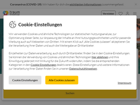 'traum-ferienwohnungen.de' screenshot