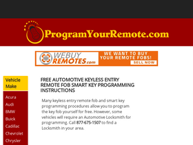 'programyourremote.com' screenshot