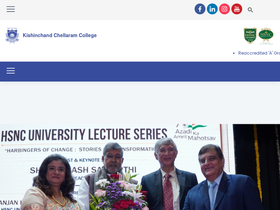 'kccollege.edu.in' screenshot