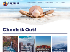 'travelerdreams.com' screenshot