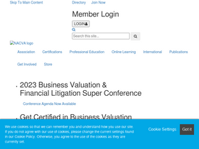 'nacva.com' screenshot