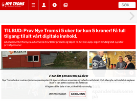 'nye-troms.no' screenshot