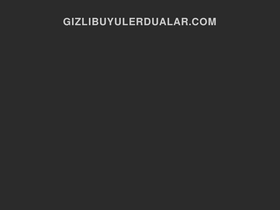 'gizlibuyulerdualar.com' screenshot