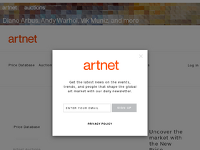 'artnet.com' screenshot