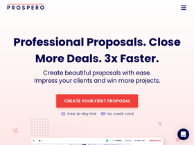 'goprospero.com' screenshot