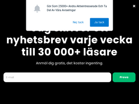 'samuelssonsrapport.se' screenshot