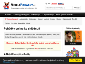 'veselepohadky.cz' screenshot