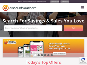 'discountvouchers.co.uk' screenshot