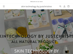 skin technology by justchristine website screenshot