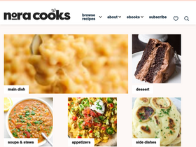 'noracooks.com' screenshot