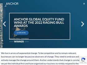 'anchorcapital.co.za' screenshot