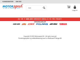 'motorspeed.no' screenshot