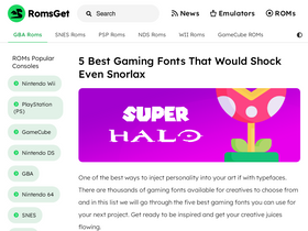 'romsget.io' screenshot