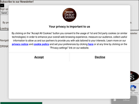 'dolce-gusto.co.uk' screenshot