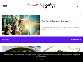 'to-co-lubie-gotuje.pl' screenshot