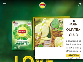 'lipton.com' screenshot