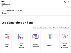 'gironde.gouv.fr' screenshot