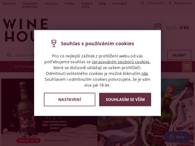 'winehouse.cz' screenshot