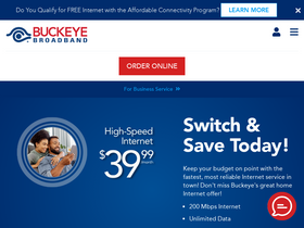 'buckeyebroadband.com' screenshot
