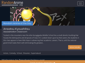 'randomanime.org' screenshot