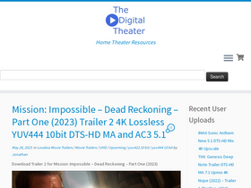 'thedigitaltheater.com' screenshot