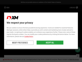 'xm.com' screenshot