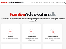 'familieadvokaten.dk' screenshot