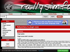 'rallysimfans.hu' screenshot