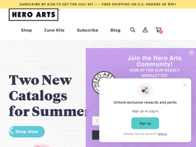 'heroarts.com' screenshot