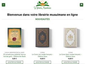 'la-librairie-musulmane.com' screenshot