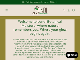 londibotanicalmoisture.co.za homepage screenshot