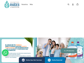 aguaraices.com homepage screenshot