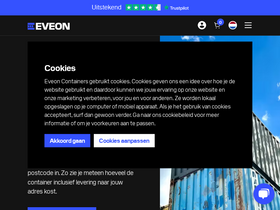 'eveoncontainers.com' screenshot