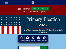 'eriecountypa.gov' screenshot