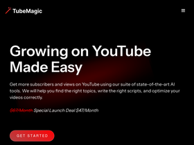 Tube Magic - Elevate your YouTube game: AI-driven ideation, scripting, and SEO optimization.