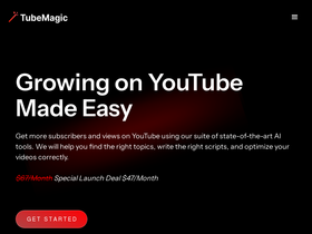 TubeMagic - Elevate your YouTube game: AI-driven ideation, scripting, and SEO optimization.