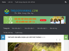 'thegioivanmau.com' screenshot