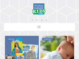 'teachingcatholickids.com' screenshot