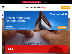 'accountantsdaily.com.au' screenshot