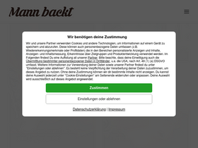 'mannbackt.de' screenshot