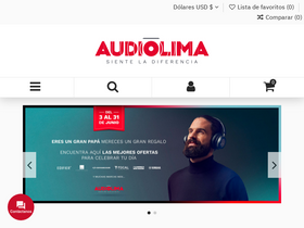 'audiolima.com' screenshot