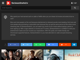 seriesonlinehd.tv Traffic Analytics Ranking Audience October 2024 Similarweb