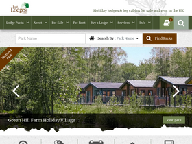 'justlodges.com' screenshot