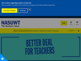 'nasuwt.org.uk' screenshot