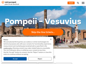 'visitpompeiivesuvius.com' screenshot