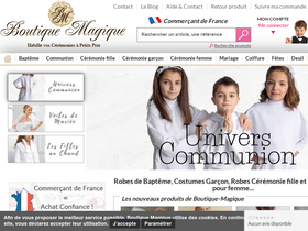 'boutique-magique.fr' screenshot