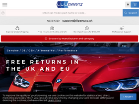 'lllparts.co.uk' screenshot