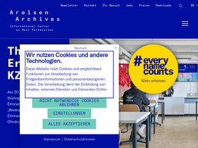 'arolsen-archives.org' screenshot