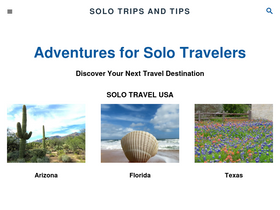 'solotripsandtips.com' screenshot
