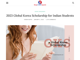 'studyfrenchspanish.com' screenshot